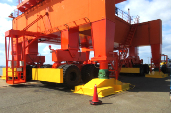 境港ジブクレーン補修塗装